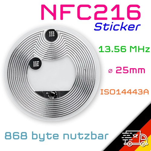 Nfc tags sticker 56mhz - nfc, 13.56mhz
